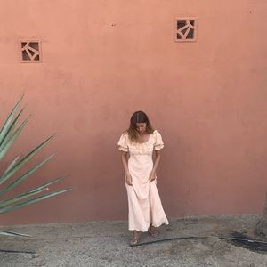 Free people now and forever midi dress sz S